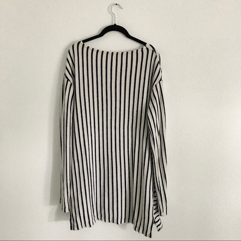 Free People Long Sleeve Striped Tunic - Picture 2 of 5